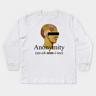 Jake and Amir - Anonymity Kids Long Sleeve T-Shirt